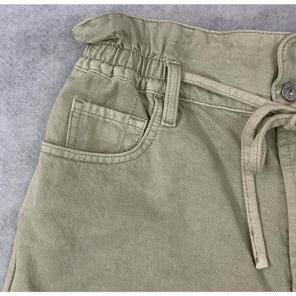 7 For All Mankind Paperbag Baggy Jeans Womens 27 Elastic Waist Drawstring $228 - Picture 10 of 15
